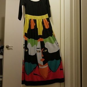 Off shoulder maxi dress